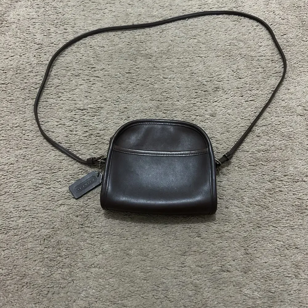 Vintage Coach Purse Abbie Crossbody Bag 9017 Brown Leather 90’s Small